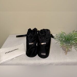 Salvatore Ferragamo Runway Double-Pouch Belt Bag w/COA